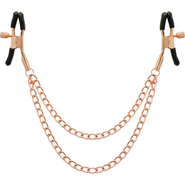 Morsetti Capezzoli Unisex in Acciaio Inox con Catena Nichel Free